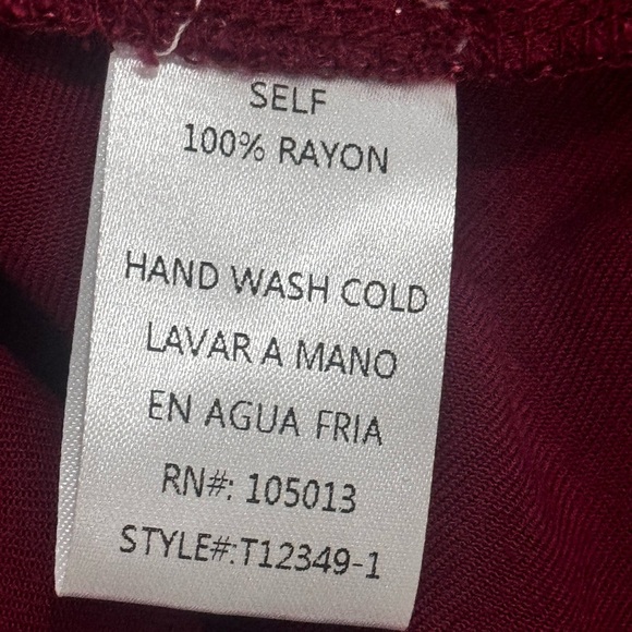 ANDREE BY UNIT WINE Blouse - Picture 5 of 9